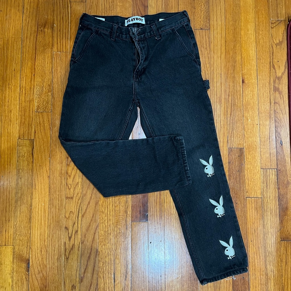 Playboy Dark Grey Men Carpenter Pants| Pacsun